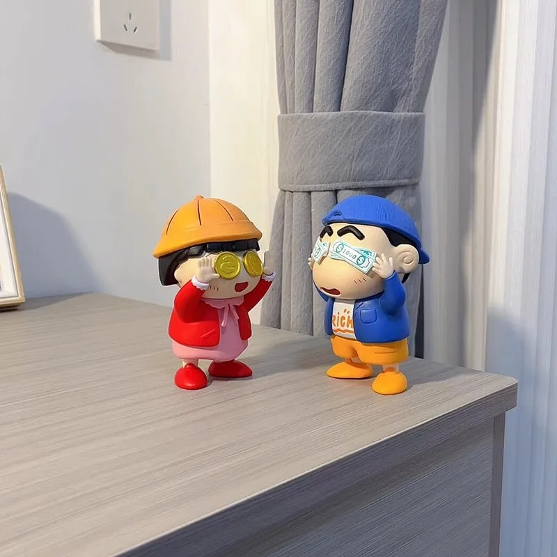 Crayon Shin chan Nohara Shinnosuke caja ciega dibujos animados modelo rico decoración circundante regalos para niñas