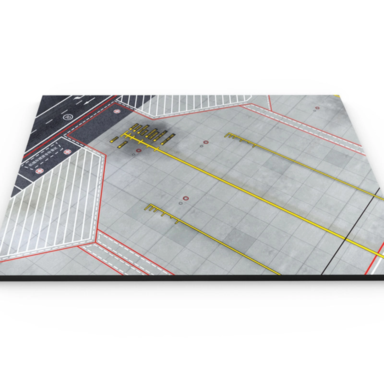 Airplane Display Base with Runway Detailed Airport Apron Display Board Airport Platform Model Rectangular for Collectors