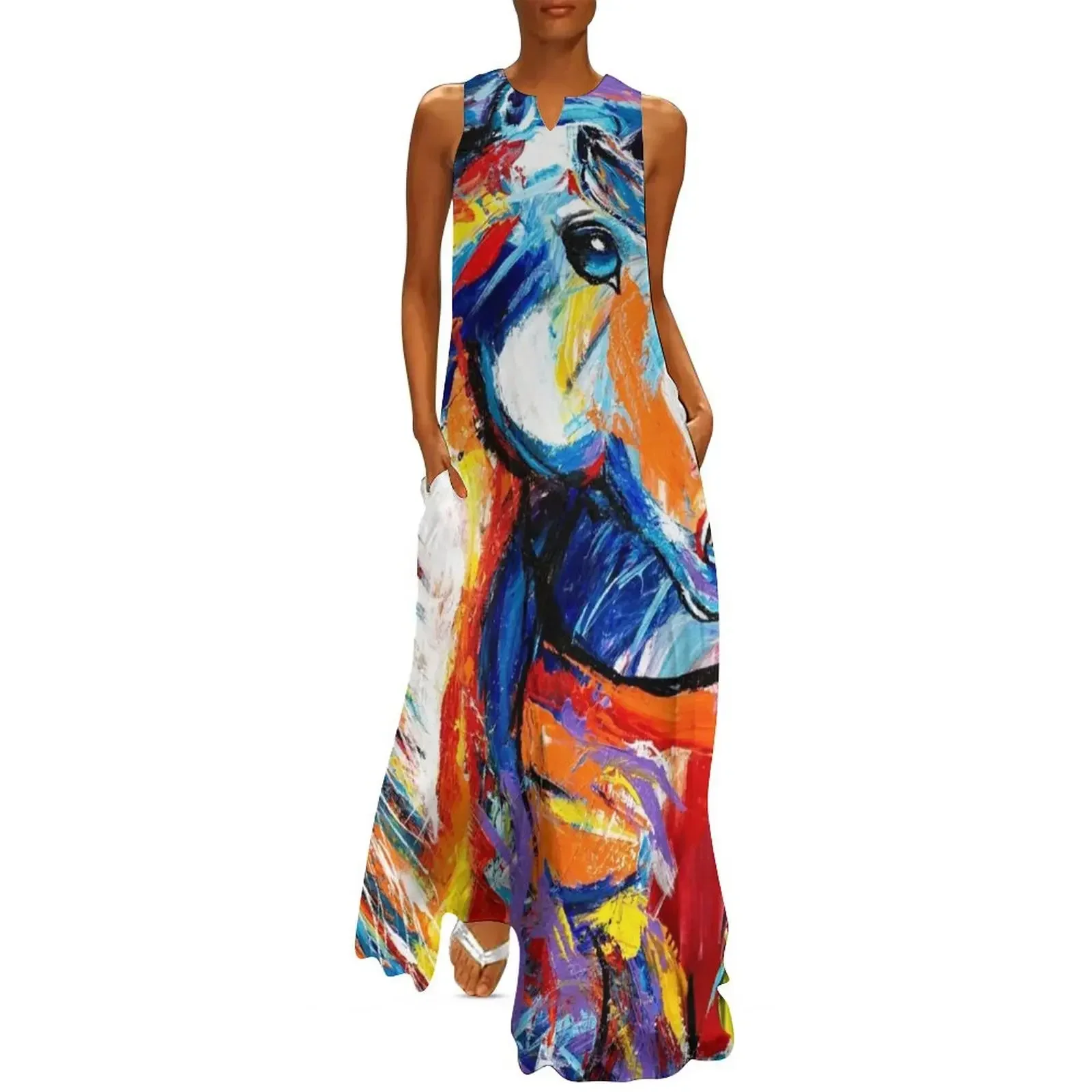 

Magic Horse Long Dress women's dresses luxury sexy dress for women beach outfits for women Dress