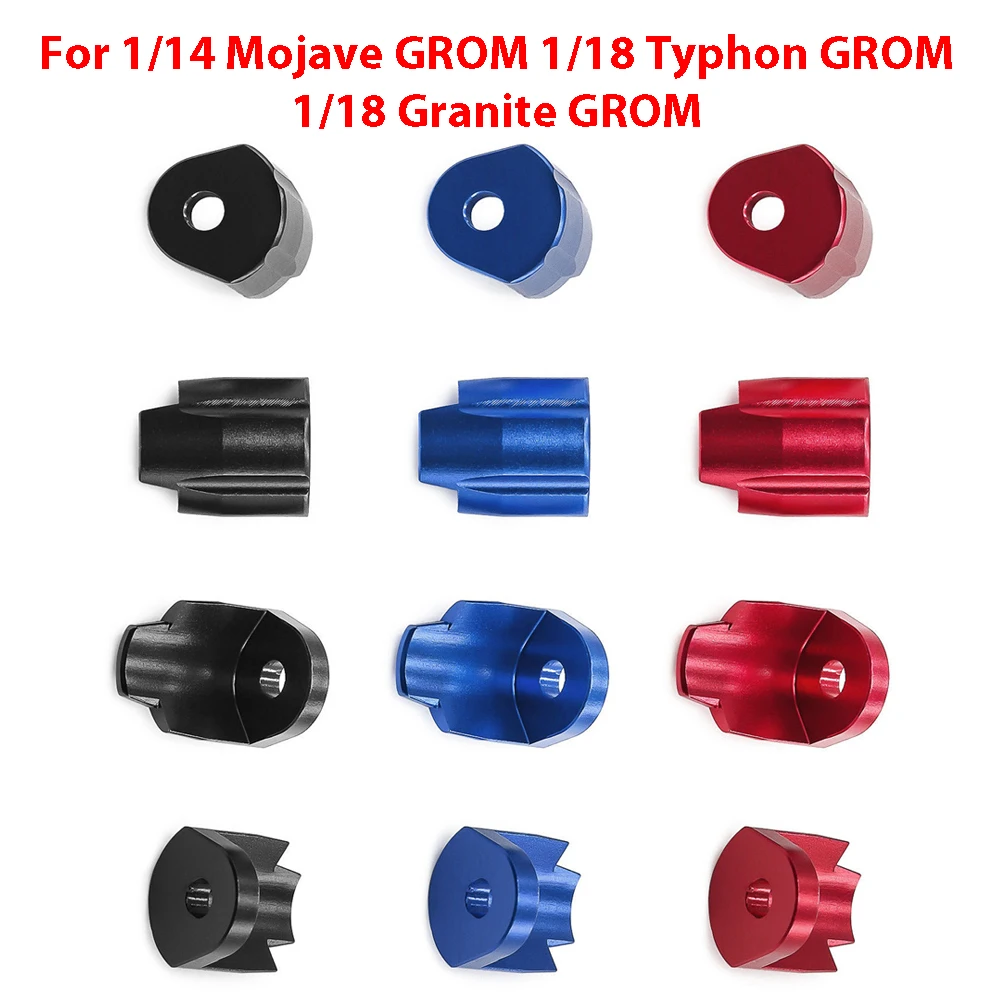 ل 1/14 Mojave GROM 1/18 Typhon GROM 1/18 الجرانيت GROM الألومنيوم صدمة قبعات نماذج RC الملحقات