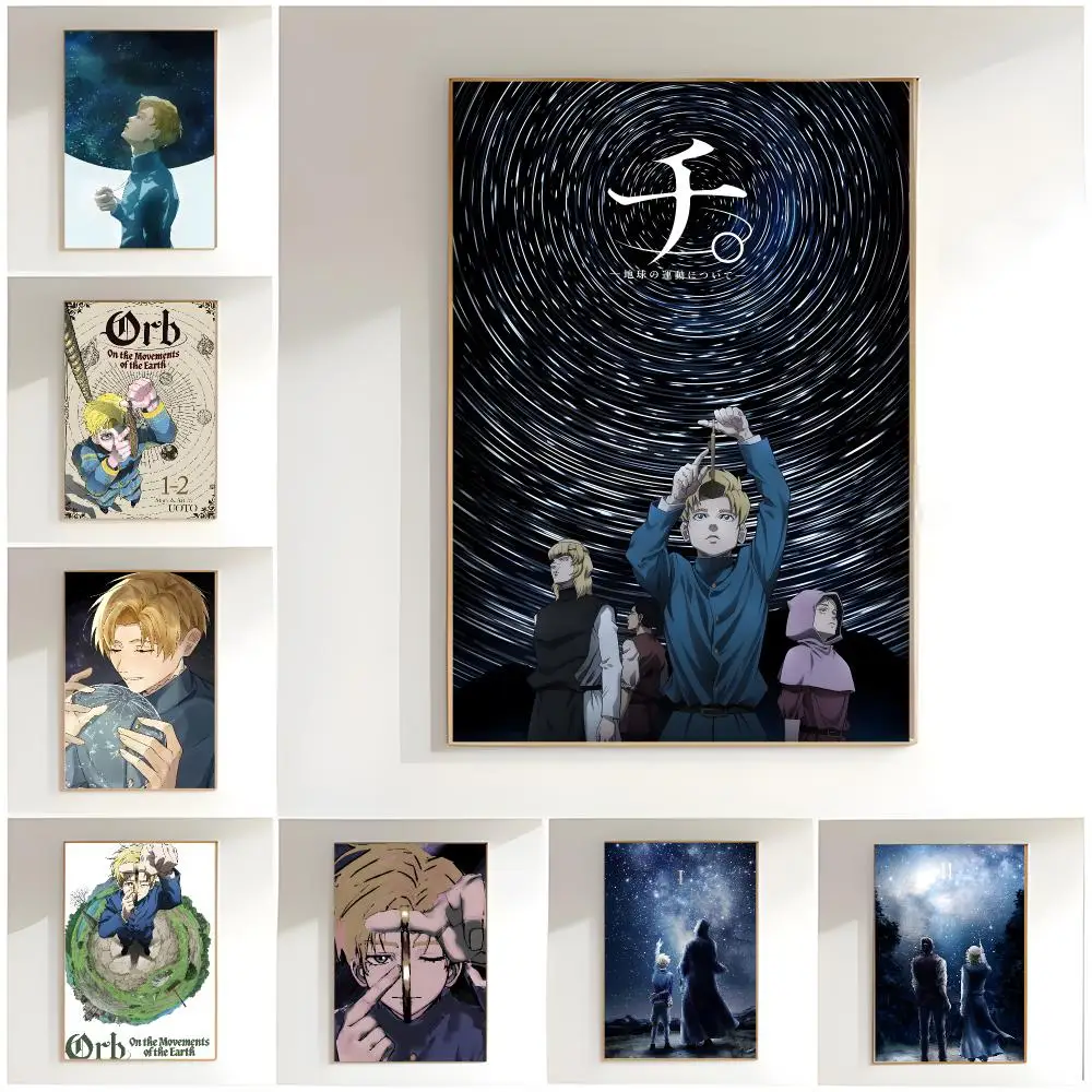 epic anime o-orb on the movements of the earth Poster Classic Wall Art  Home Decor  Peel and Stick Unframed