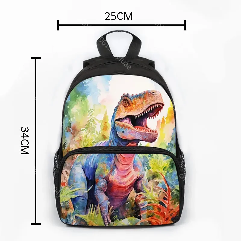 13 Inches Kids Children Dinosaur Backpack Cool Animal Tiger Lion School Bags Kindergarten Preschool Bag 3-6 Years Old Day Pack