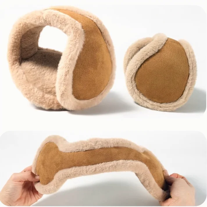 Winter Warm Earmuffs, Solid Color Thickened Cold-proof Ear Warmers for Outdoor Cycling, Unisex Ear Covers for Daily Commute