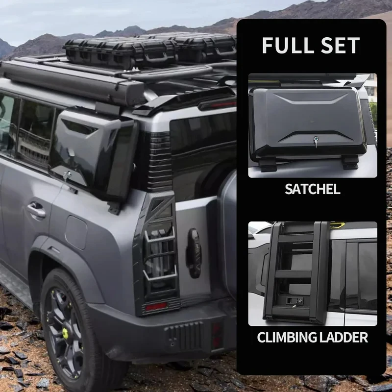 

Factory Hot Selling Suitable for Traveler's Roof Platform Rack Side Backpack Climbing Ladder