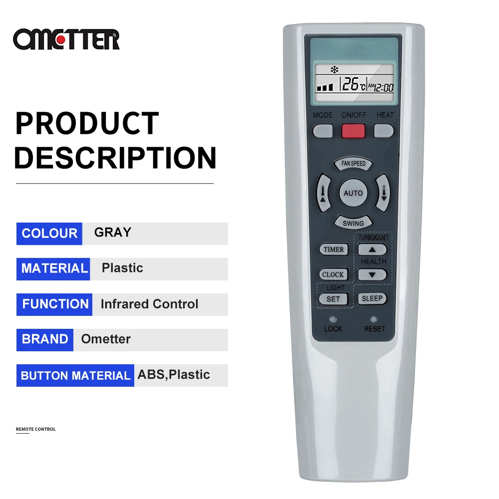 Air Conditioner Remote Control Suitable for Haier YR-W08 YL-W08 YR-W03 YR-W02 YR-W01 YR-W04 YR-W06 YR-W07