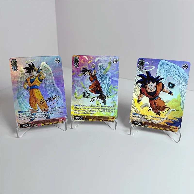 Dragon Ball Super Anime Characters Bulma Son Goku DIY Homemade Bronzing Game Toys Collection Card Christmas Birthday Gift