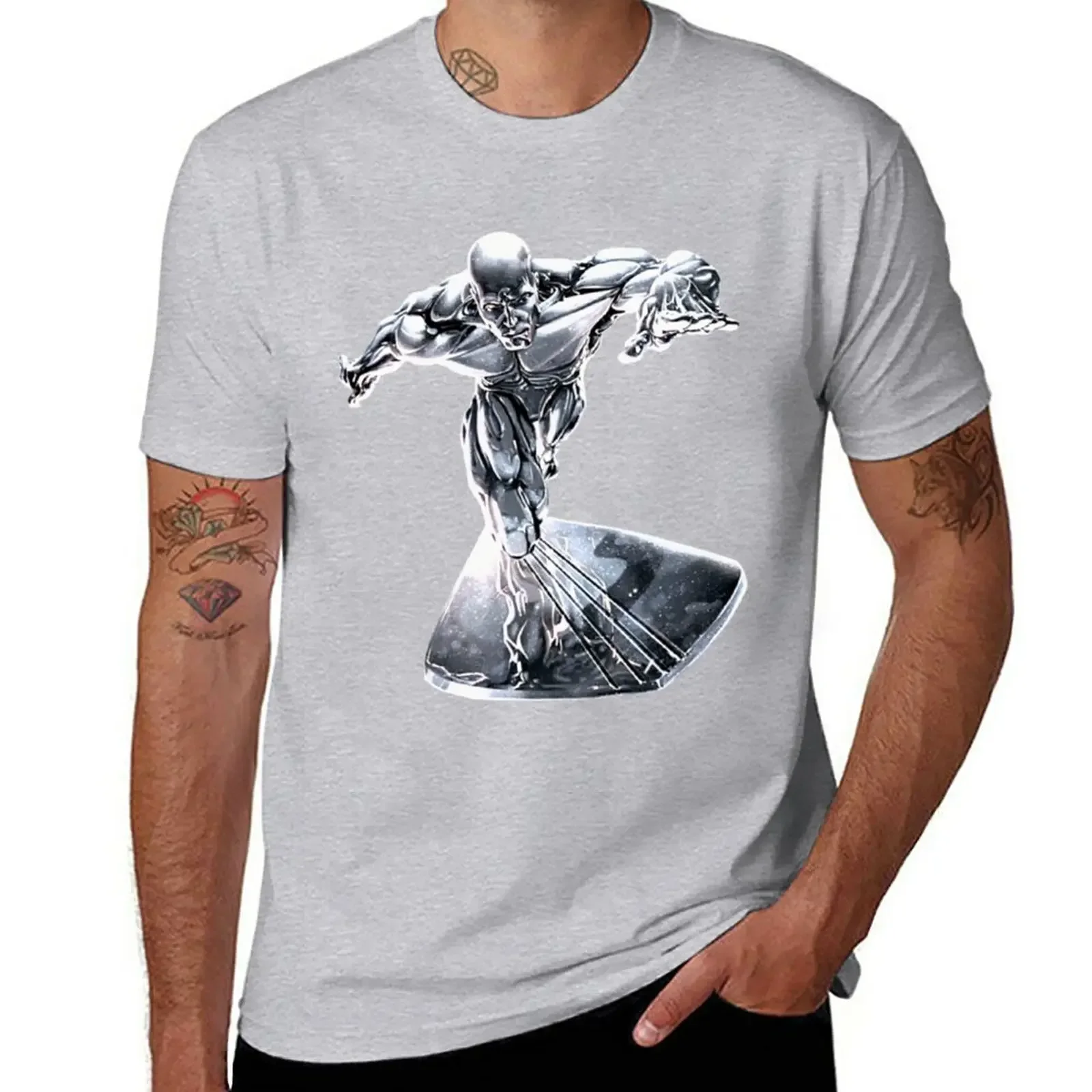 Silver Surfer T-Shirt anime clothes Aesthetic clothing oversized t shirts for men tshirts for mens designer clothing new arrival