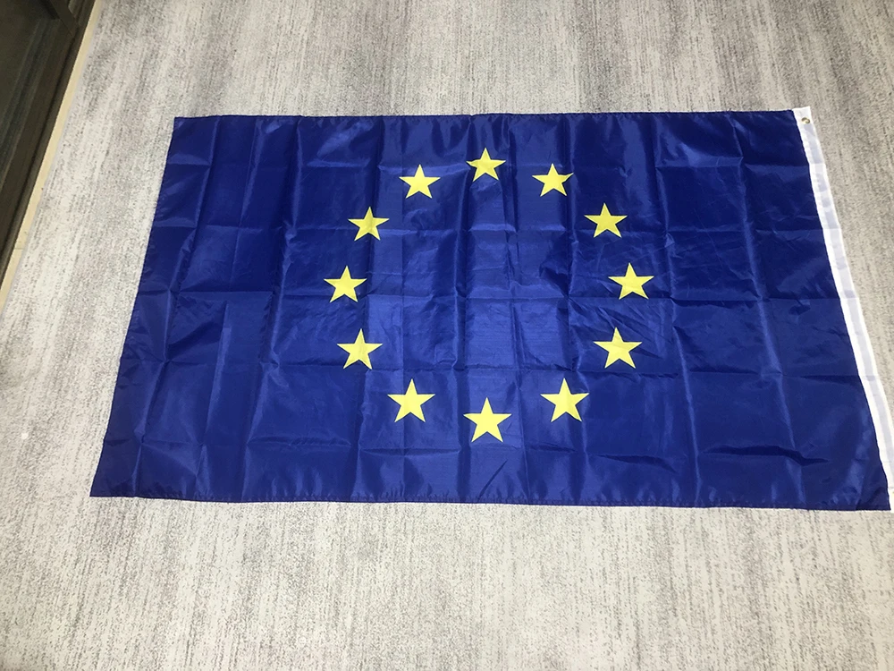 ZXZ flag EU flag 90x150cm European Union EU Flag 90*150cm Euro Flag of Europe hanging polyester Council of Euro flag