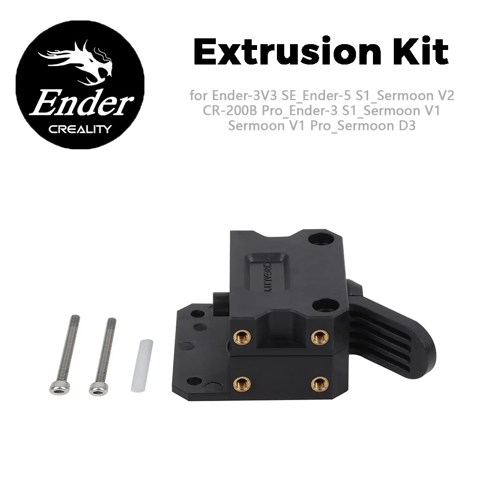 CREALITY Near Black Plastic Extrusion Kit for Ender-5 S1/Sermoon V2/CR-200BPro/Ender-3 S1/Ender-3V3 SE/Sermoon V1 Pro/Sermoon D3