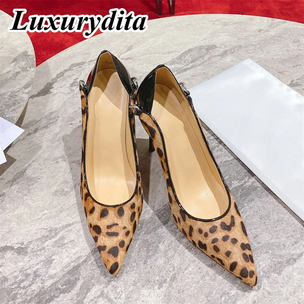 

Top Quality Womens High Heels 0-12cm Luxury Fashion Ladies Sandals Designer Classic Red Heel Real Leather sole Mules Shoes 2158
