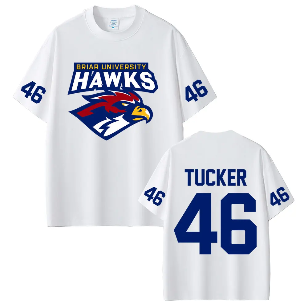 

Off Campus Briar University Hockey Tucker 46 T-shirt Men Women Fashion Casual Oversized T Shirts Men's Summer Cotton T-shirts