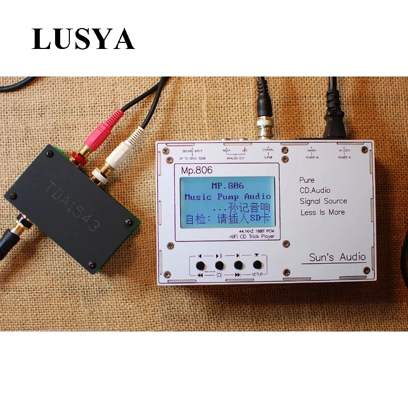 TDA1543-PRO DAC NOS decoding method Coaxial RCA Input 16bit 44.1k~48K decoder