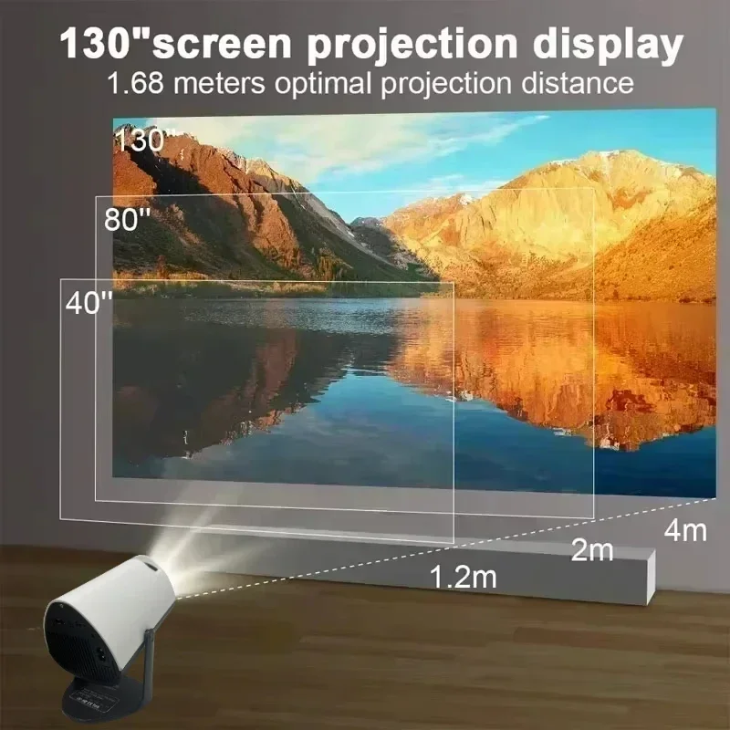 Smart ProjectorSJX300 Android Wifi Portable Mini Projector 720P Full HD for Samsung iPhone Home Theater Office Video