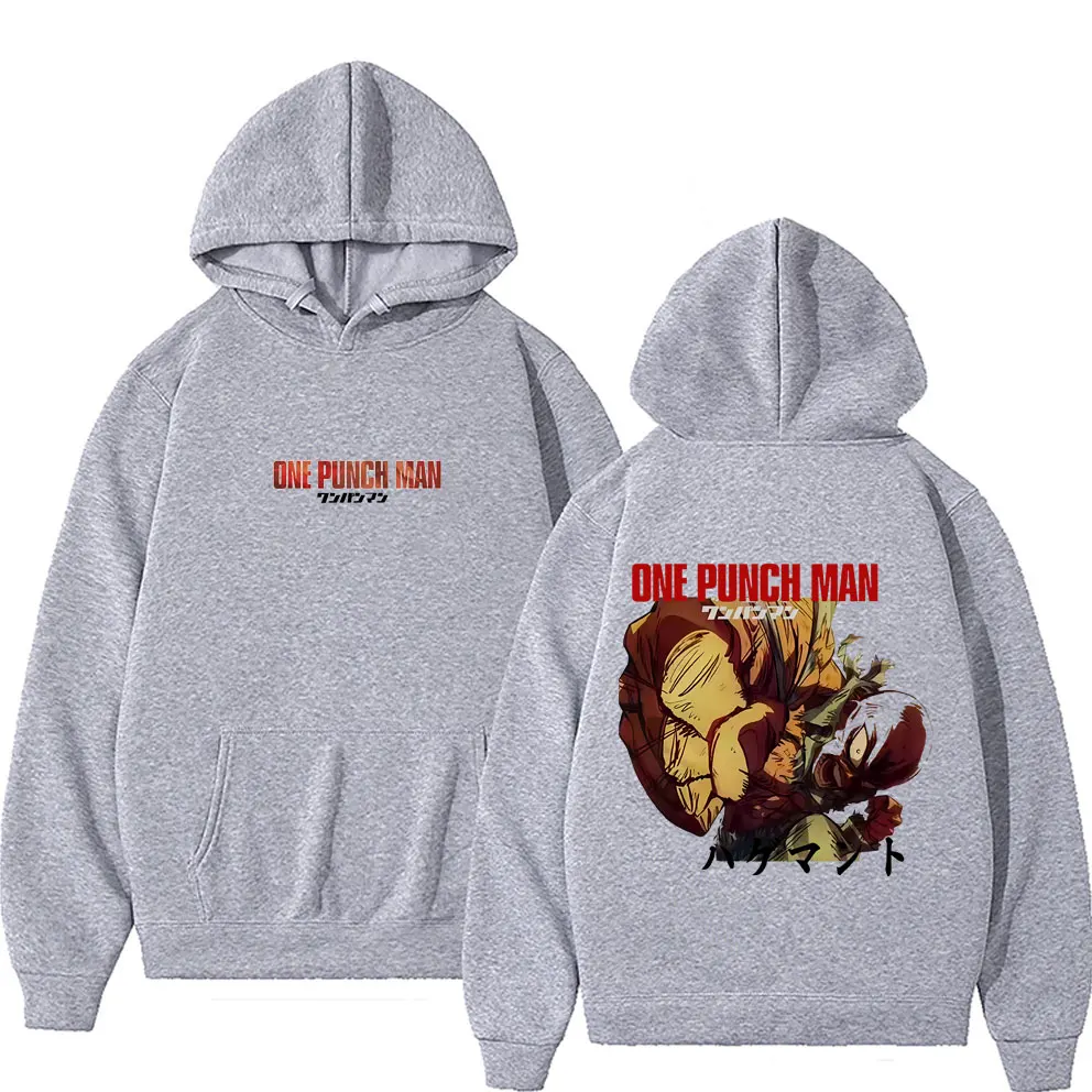 أنيمي واحد لكمة رجل Saitama الجرافيك هوديي الرجال النساء الملابس الكرتون مانغا البلوز الذكور ملابس رياضية كبيرة الحجم هوديس