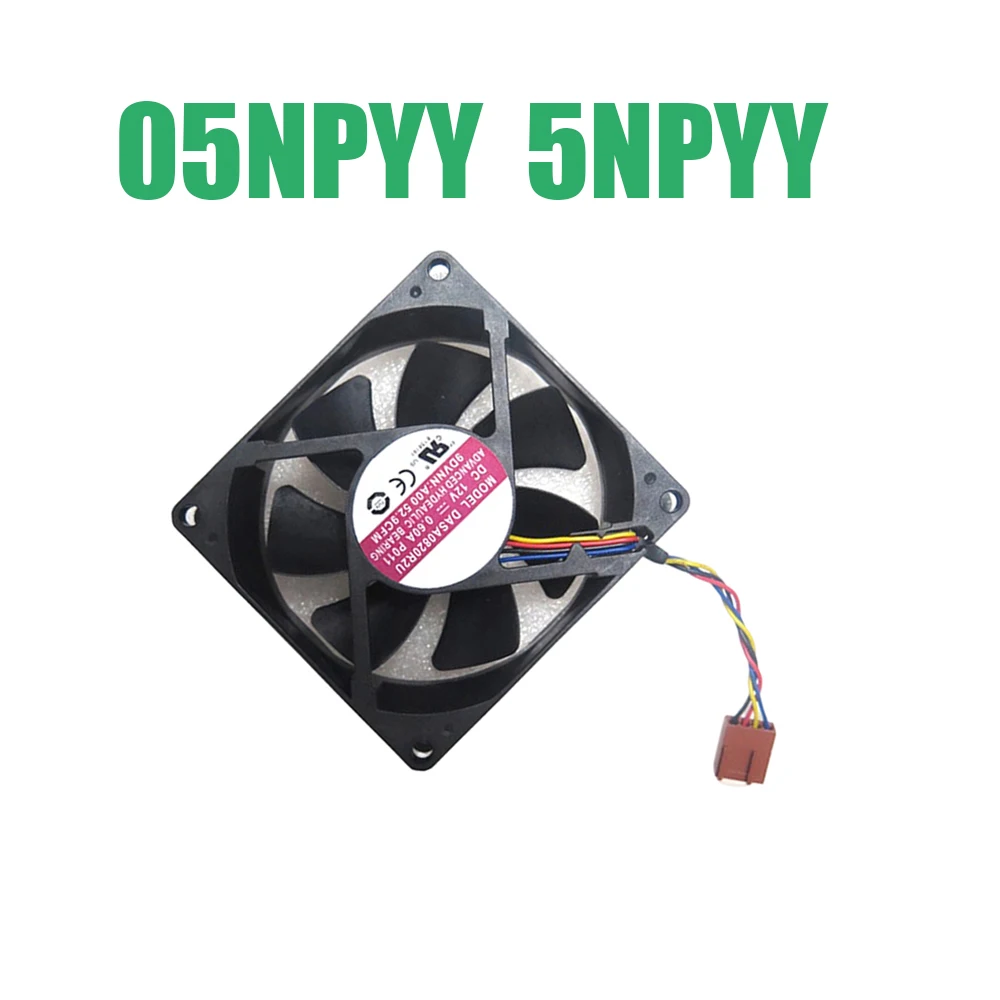 For DELL For OptiPlex 5055 Ryzen Small Form Factor 05NPYY 5NPYY DASA0820R2U P011 PVA080F12R-P05-AE DC12V 4PIN Cooling Fan