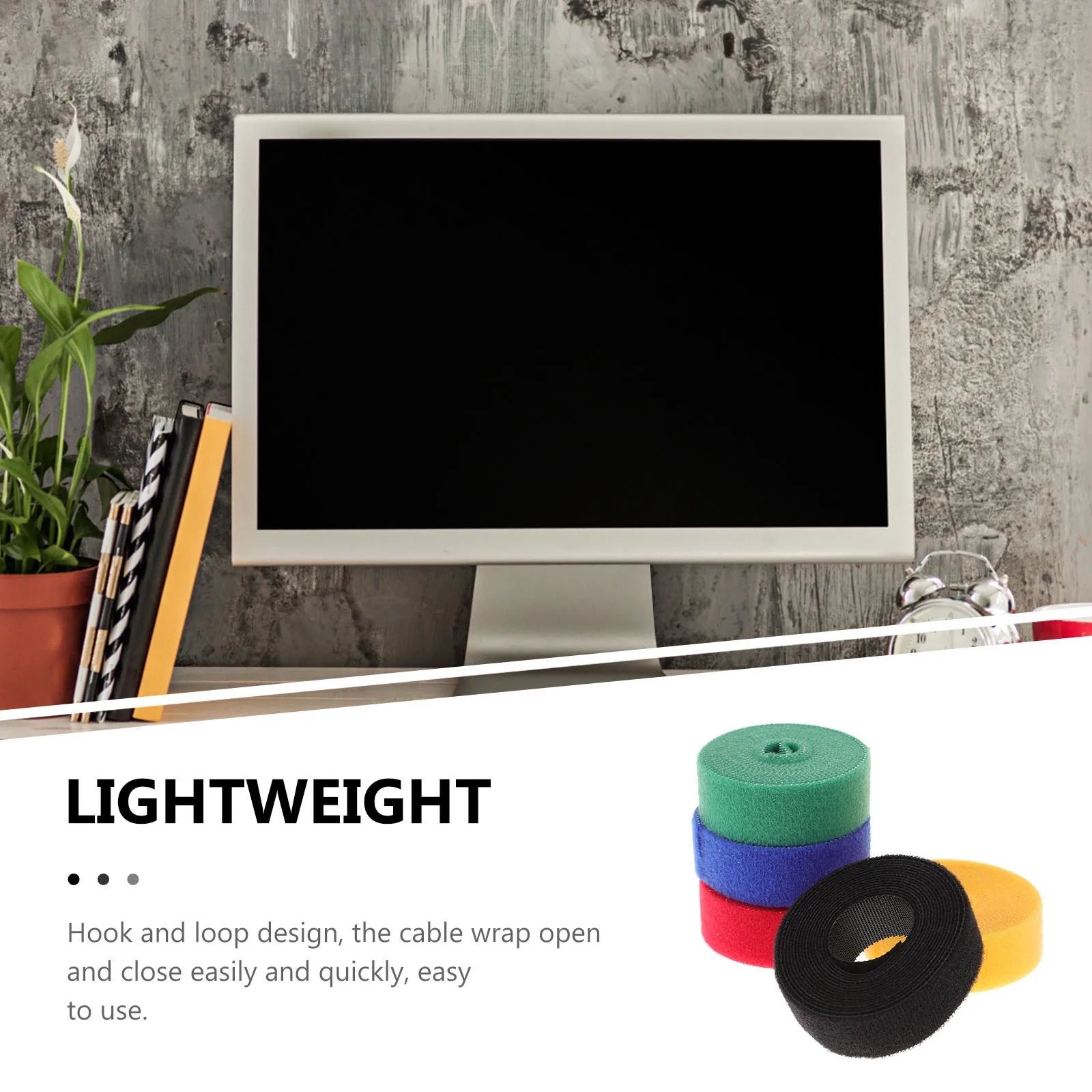 

Самоклеящаяся лента-органайзер для шнура, кабельные стяжки, ремни, практичная липкая лента для проводов, простая в использовании для различных кабелей