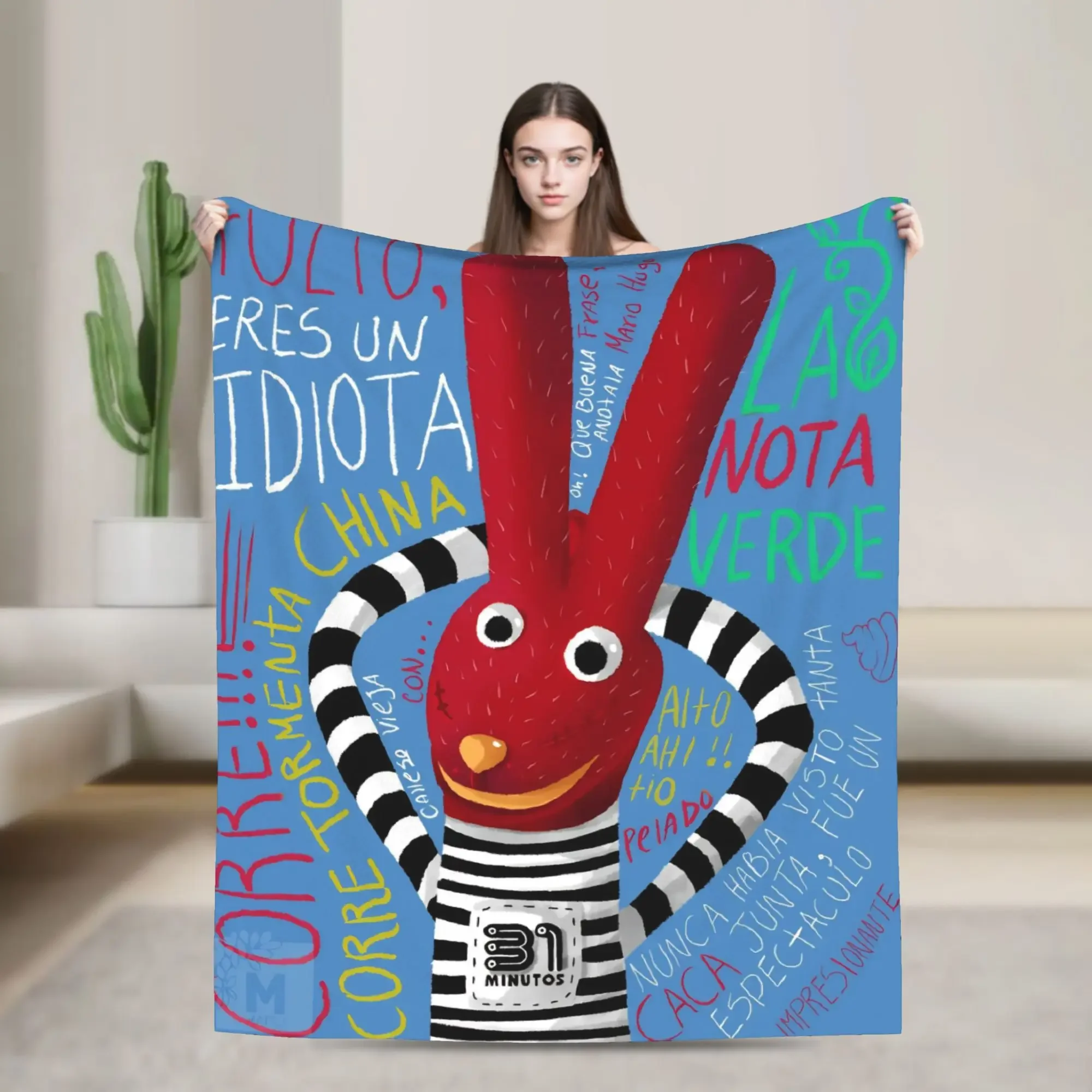Customization 31 Minutos Plush Blanket 31 Minutes Chilean Comedy Funny Throw Blankets For Sofa Bedding Lounge 125*100cm Quilt
