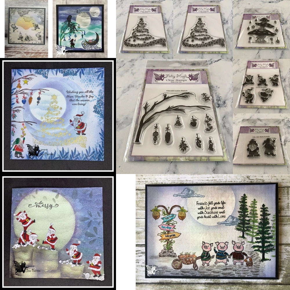 Magischer Zauberbaum, Weihnachten, DIY, Scrapbooking, transparente Silikonstempel, Bastelbedarf für die Herstellung von Fotoalben und Karten