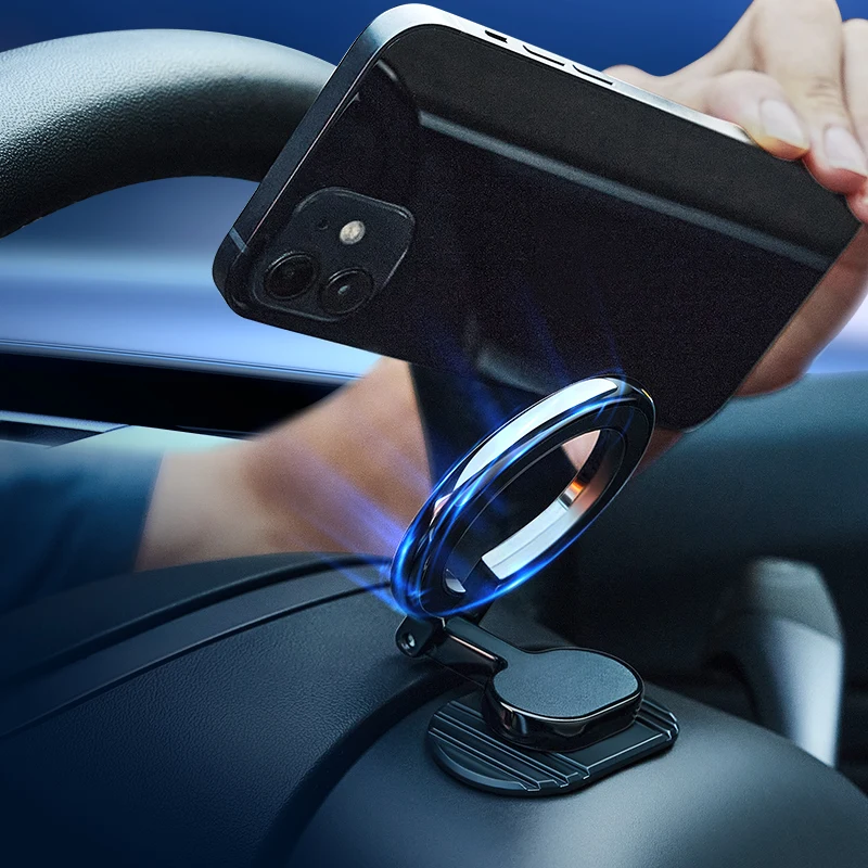 

Kimdoole Strong Magnetic Cell Phone Holder Car Adjustable Back Sticker Holder Magsafe for IPhone Samsung Xiaomi Universal