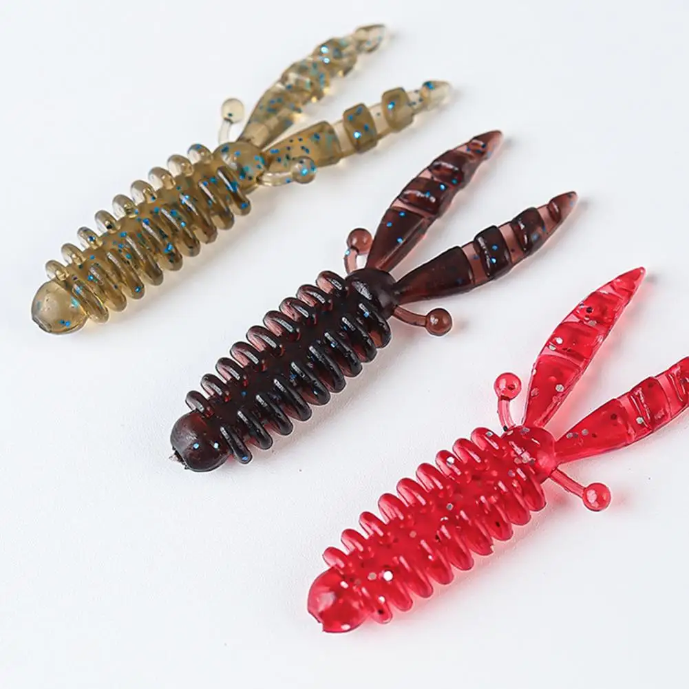 

10Pcs Fishing Artificial Lures Soft Fishing Bait Realistic Looking Bionic Lures Bright Colors Outdoor Fishing Swimbaits