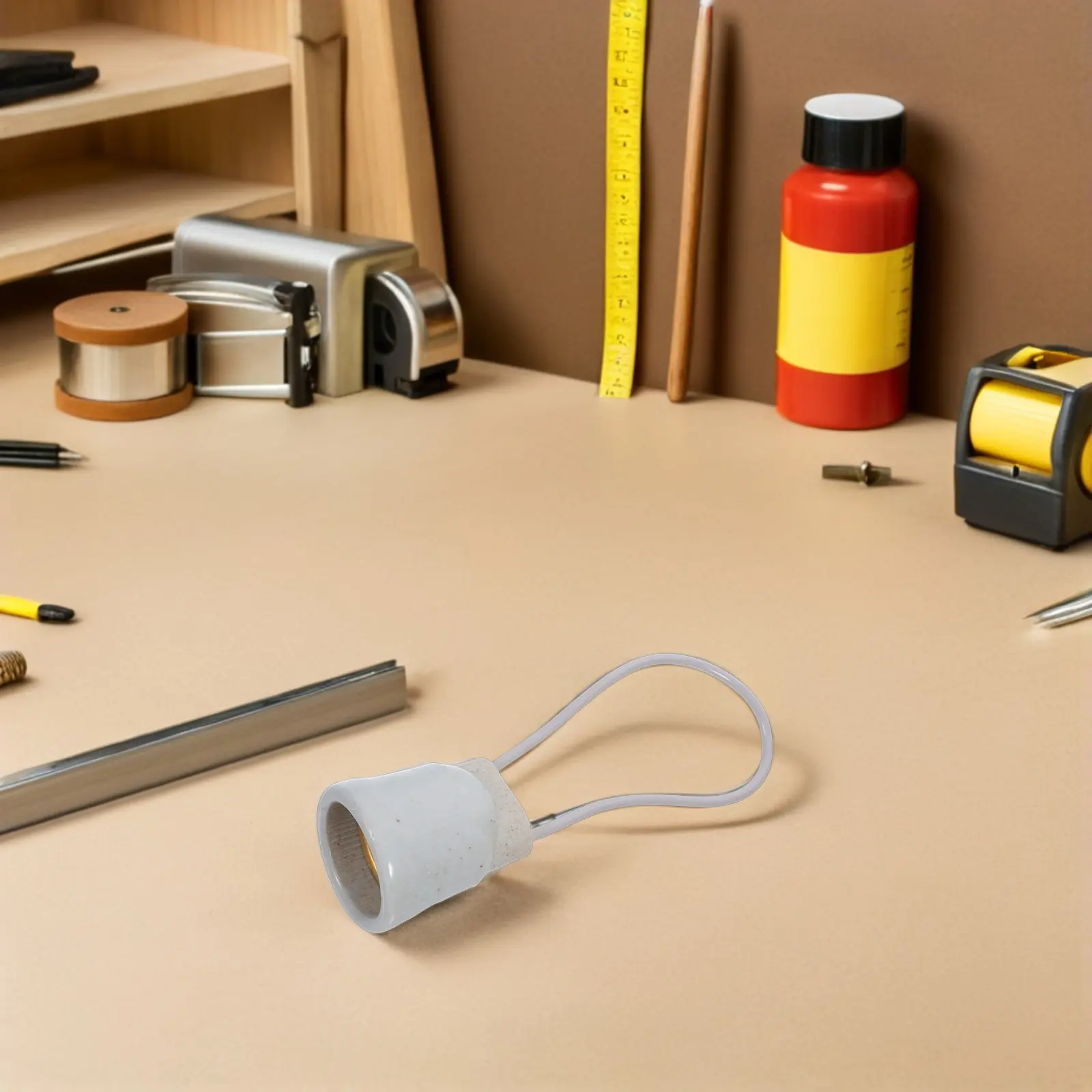 

Ceramic Light Socket Base E27 Waterproof Design for Humid Environments Heat Resistant Lamp Holder for Farm Home Garage Lighting