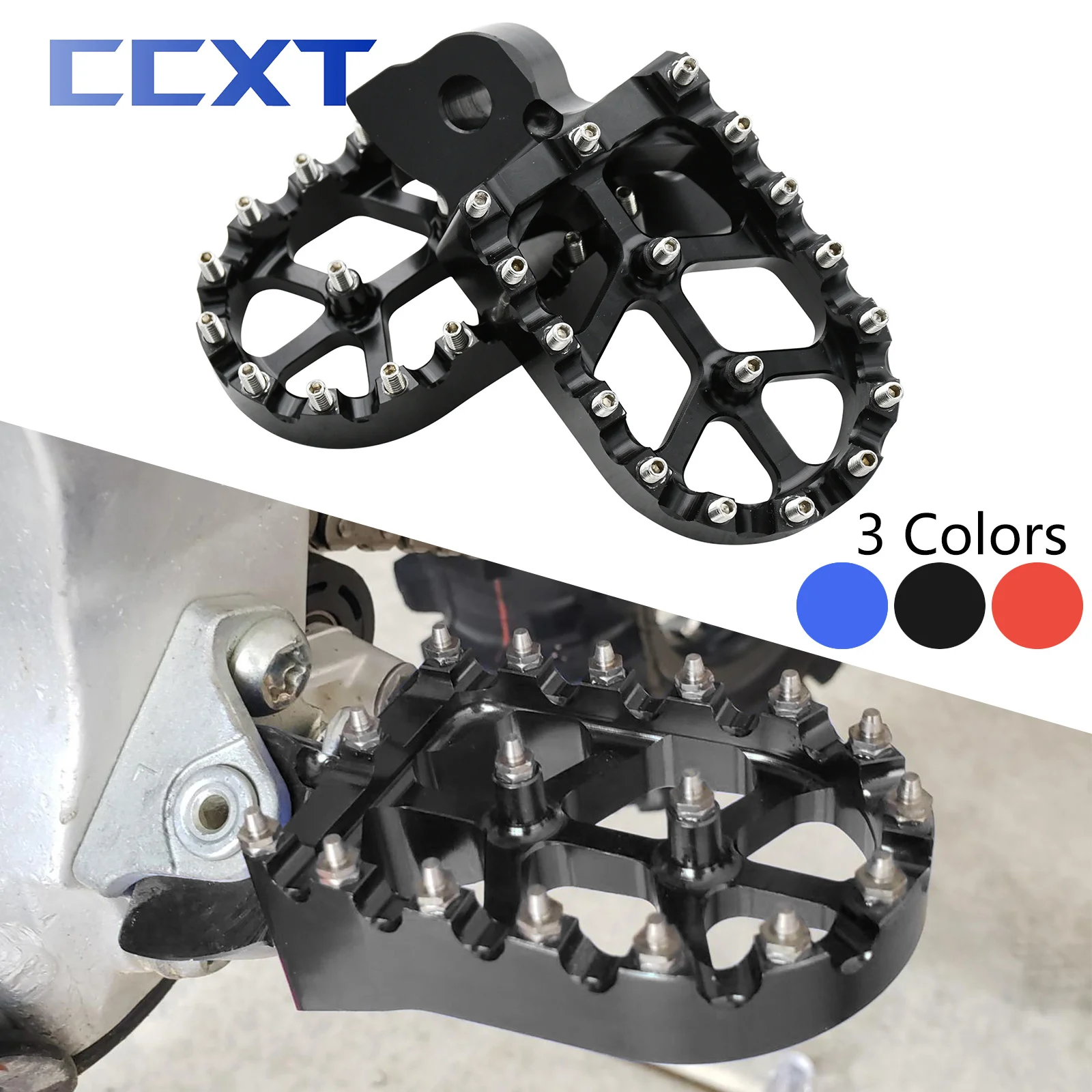 Motorcycle CNC Footpegs Pedals Footrest Foot Pegs For Yamaha YZ WR 65 85 125 250 250F 426F 450F 125X 250X 250FX 450FX 250R 250X