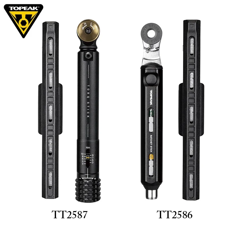 Topeak TT2586 TT2587 Multi-function Road Bike Repair Ratchet Tool Set Cycling Tool Torque Wrench Bicycle Repairing Allen Bit Kit