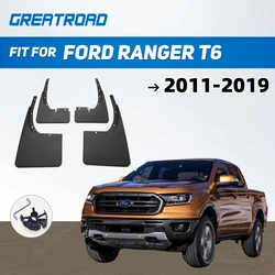 Car Splash Guards Mud Flaps for Ford Ranger T6 2011 - 2019 mudguards mudflaps Fender 2012 2013 2014 2015 2016 2017 2018