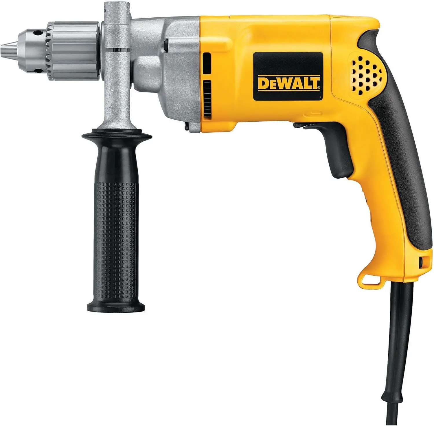 Furadeira com fio DEWALT, 7,8 A, 1/2 polegada, velocidade variável reversível (DW235G), amarelo