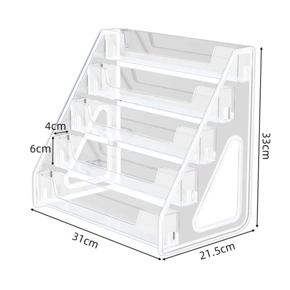 Schmuckständer Transparenter Figurenaufbewahrung Mehrstöckiges Acryl-Organizer für Abzeichen, Kosmetik und Schmuck – Detail 12