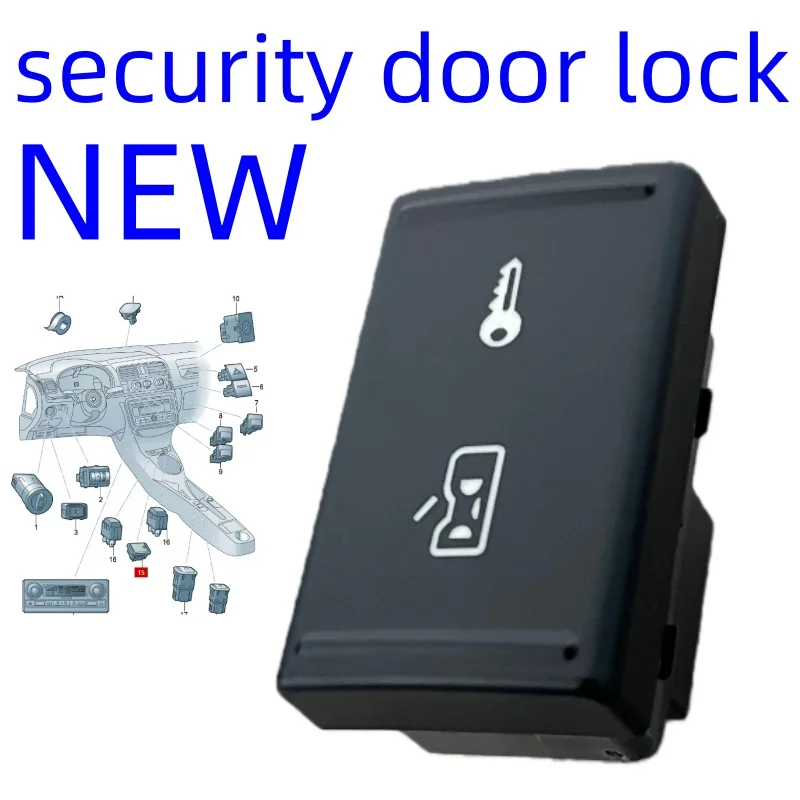NEW Safety switch, for central door lock Applicable to Skoda Fabia Roomster 5J0962125 5J0962125A safety switch 2007-2015