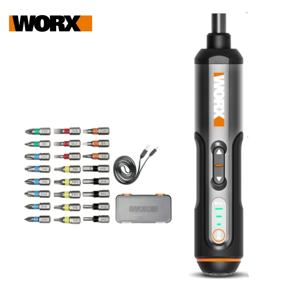 

Xiaomi Worx 4V Electrical Screwdriver Set Smart Cordless Electric Screwdrivers USB Rechargeable Handle with 26 Bit Set Drill