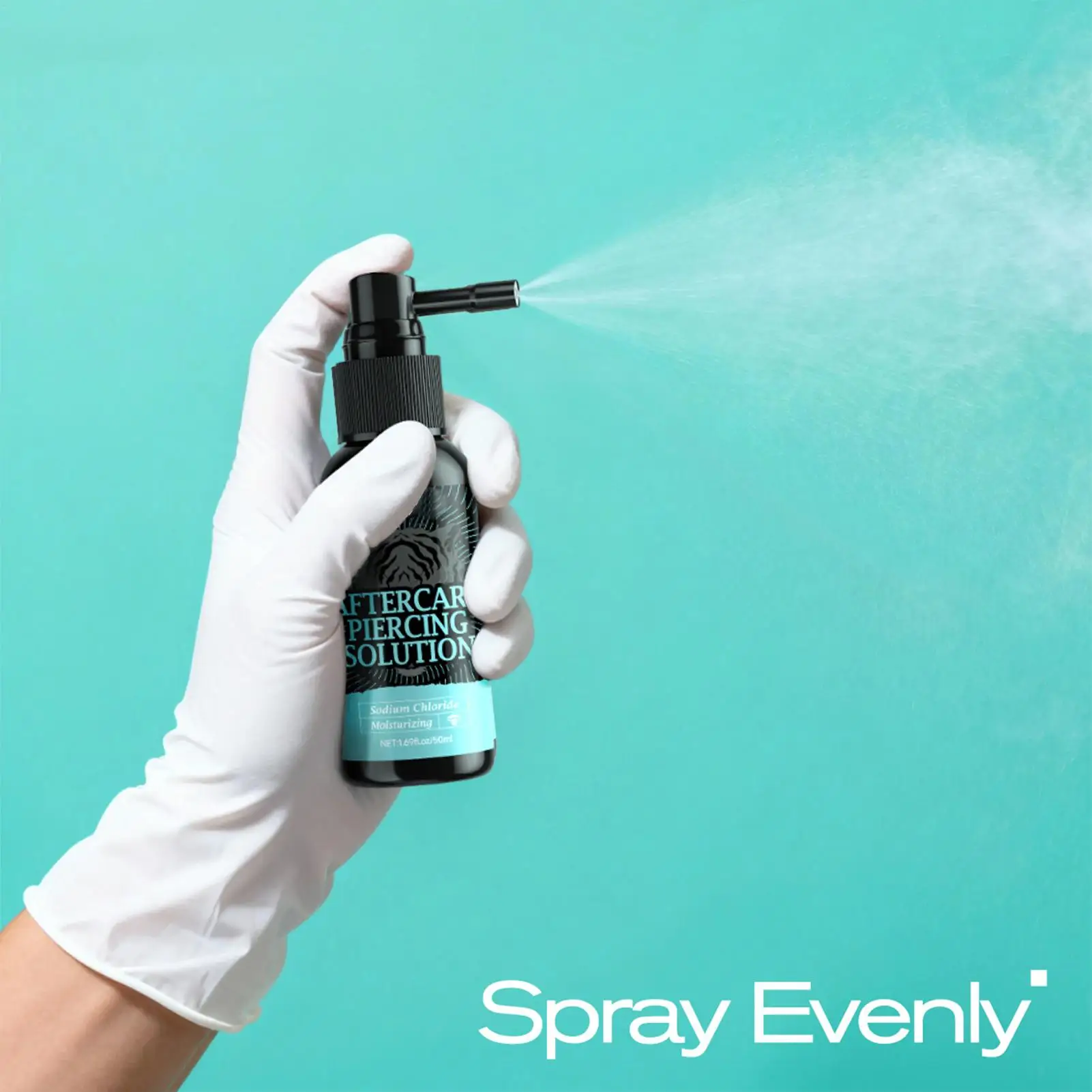 Nachsorge-Piercing-Lösung 50ml Sanfter Sicherer Spray für Erwachsene Männer Frauen Pflege für Neu Durchstochene Stellen – Detail 6