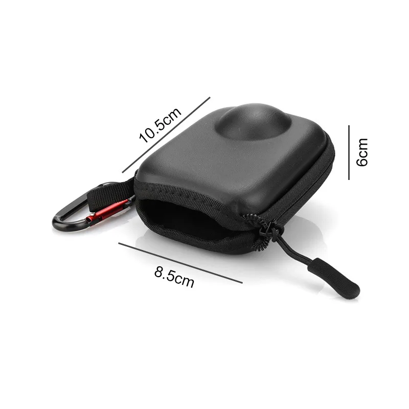 حقيبة صغيرة محمولة لـ DJI Osmo 360 حقيبة تخزين مقاومة للماء حافظة واقية حقيبة تخزين بفتحة سفلية مع حلقة تسلق قابلة للفصل