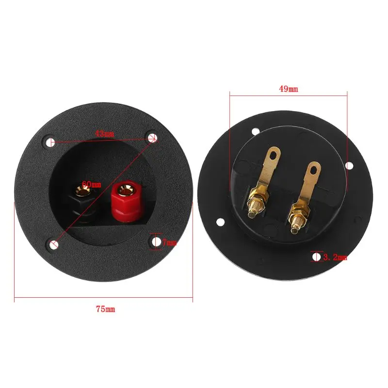 Piezas terminales del conector taza redonda para poste unión doble Spring 502 Go