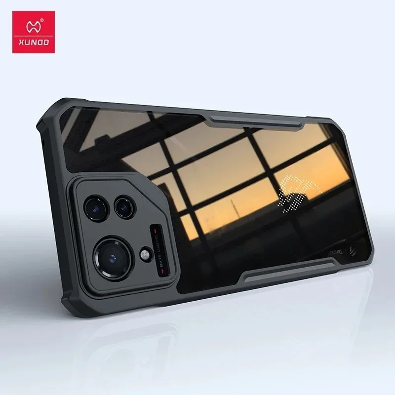 

For ASUS ROG Phone 8 / 8 Pro Case XUNDD Airbags Shockproof Transparent PC + TPU Protective Back Cover