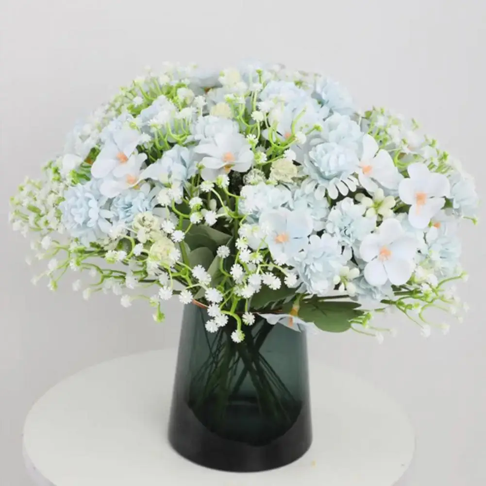 

100 Pcs Artificial Baby's Breath Flowers Realistic Fake Gypsophila Bulk White Faux Gypsophila with Long Stem for Home Vase Baske