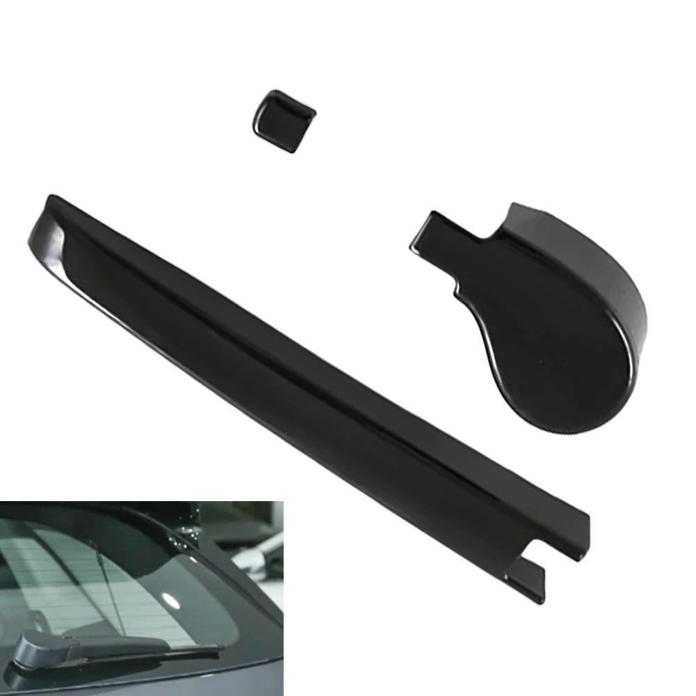 

3pcs Car Rear Window Windshield Wiper Arm Blade Cover Trim Molding Styling For BYD ATTO 3 Yuan Plus 2022-2023 Accessories