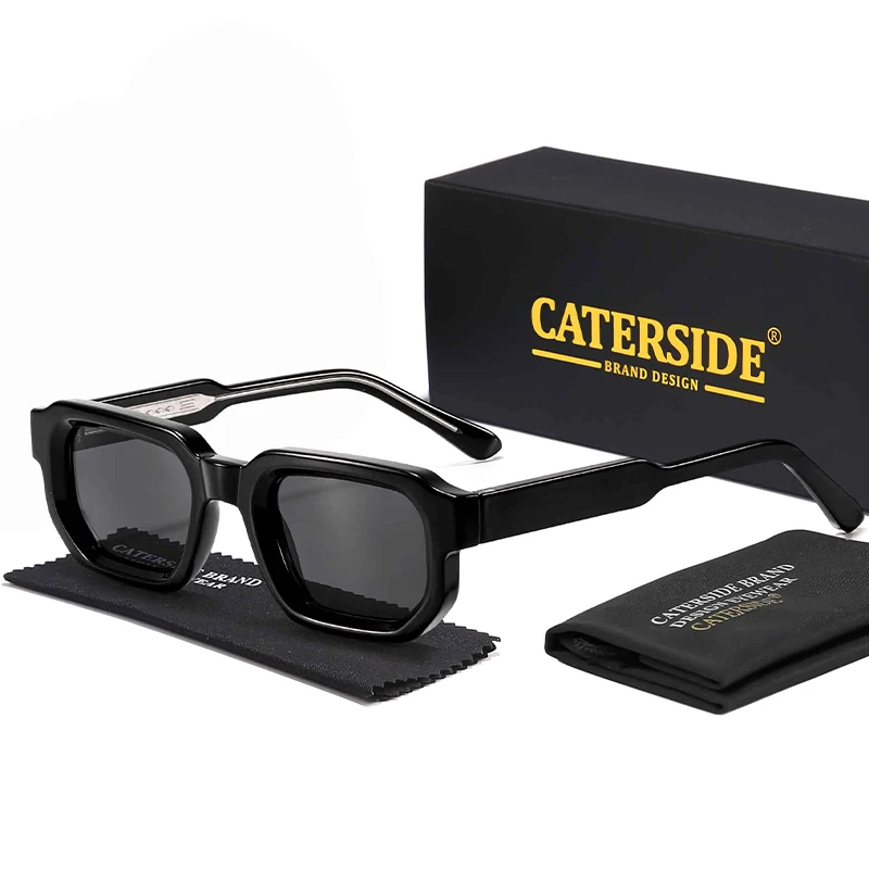 CATERSIDE Neue Vintage-Punk-Sonnenbrille für Herren, kleiner Rahmen, Farbverlaufsgläser, Sonnenbrille für Sommer, Strandparty, ideale Wahl für Geschenke – Detail 6