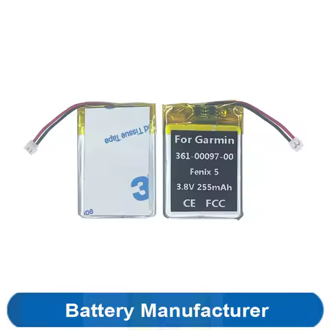 255mAh 3.8V 361-00097-00 Battery For Garmin Fenix 5 / 5 Plus / Sapphire 935 945 Watch