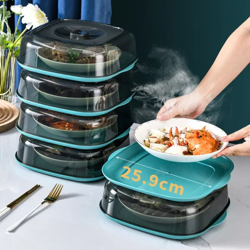 Food-grade insulation dish cover household leftovers dust cover multilayer storage rack kitchen insect-proof rice table cover