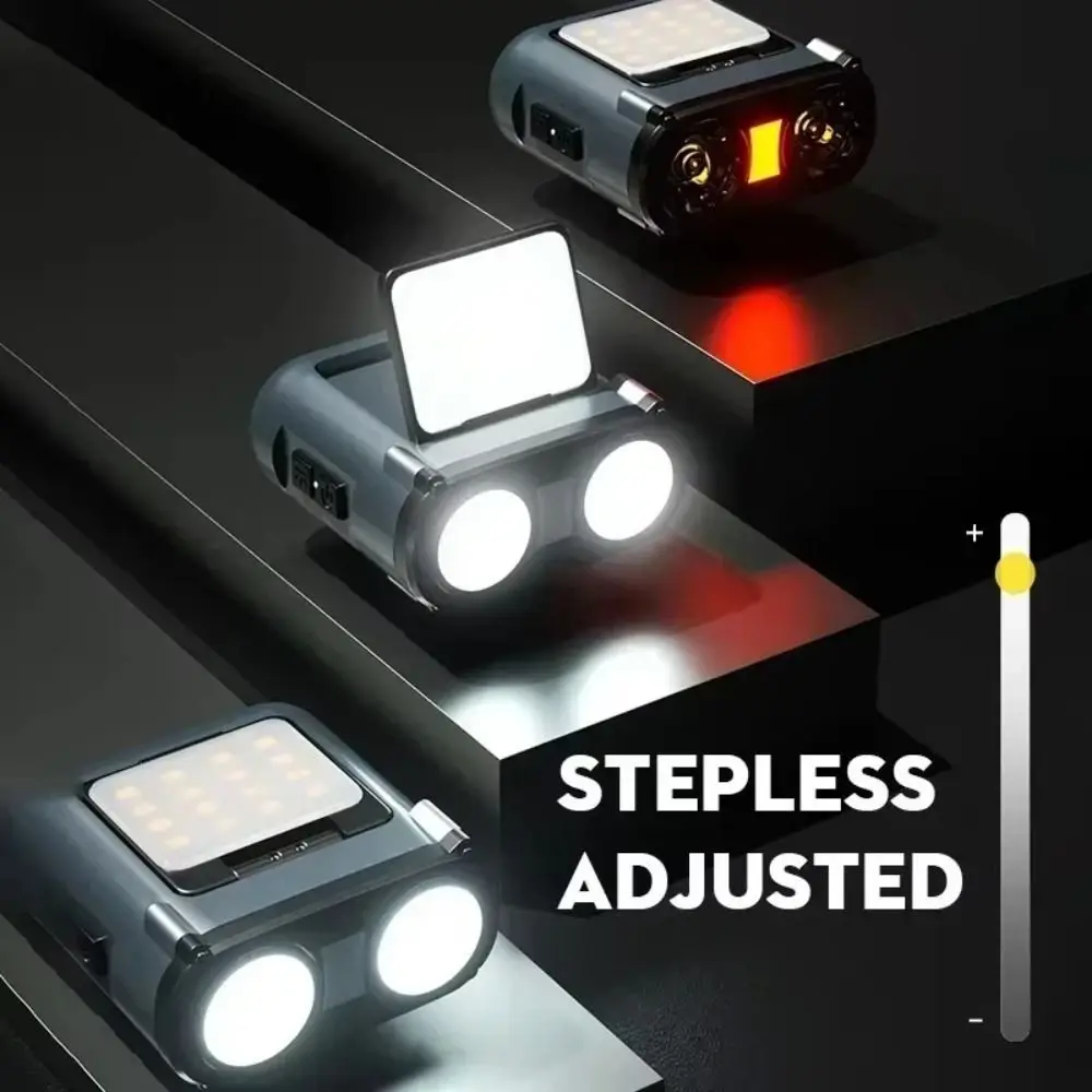 Sensor COB LED Headlamp Dual Light Design USB Rechargeable Head Flashlight Waterproof 5 Light Modes LED Head Light Hiking