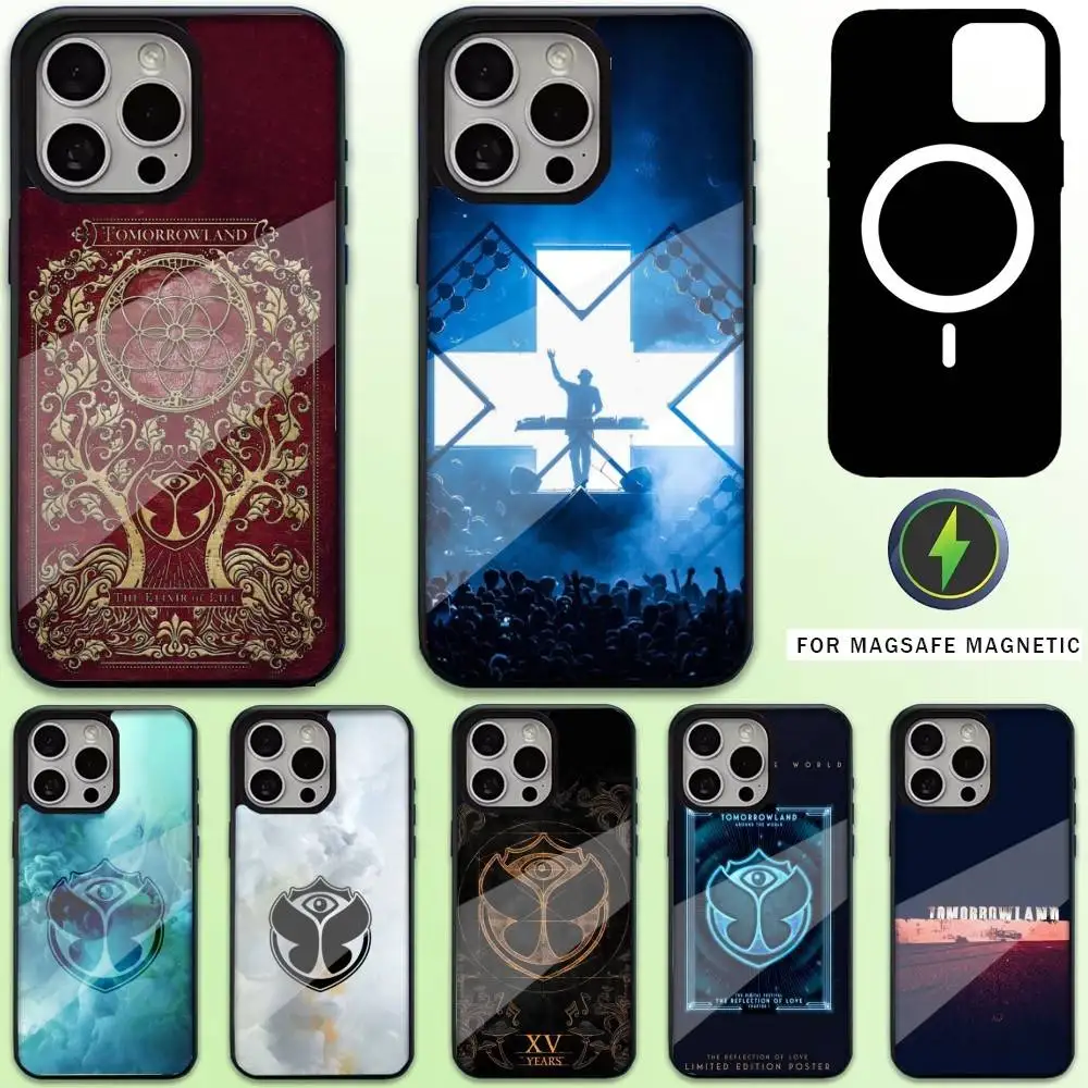 

T-Tomorrowlands Phone Case For iPhone17,16,15,14,13,12,11 Plus,Pro Max Magnetic Magsafe Wireless Charging