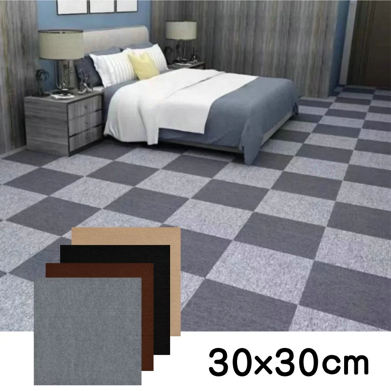 Selbst klebende Teppichboden fliesen Aufkleber quadratische Teppiche schälen und kleben Matte DIY