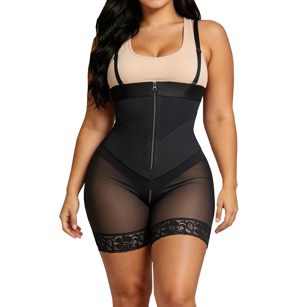 Women's Underbust Shapewear Tummy Control Hip Lifter Body Shaper Oblique Pressure Waist Trainer Slim Fit Compression Bodysuit