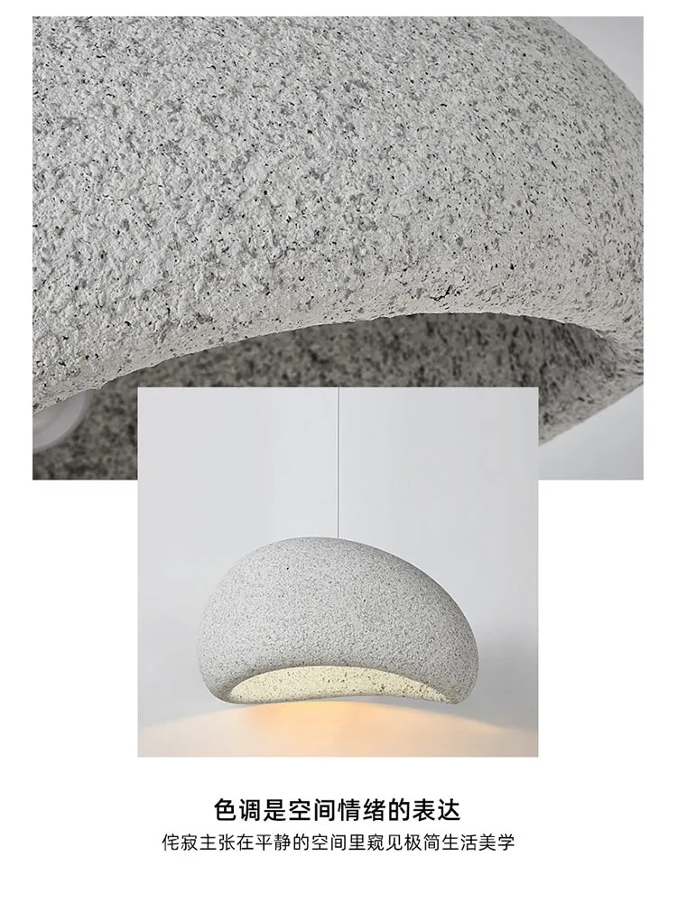 ثريا وابي صامتة على الطراز الياباني للمطاعم وغرفة إضاءة وسرير وإفطار نموذجية لغرفة المنزل بتصميم أصلي كريمي