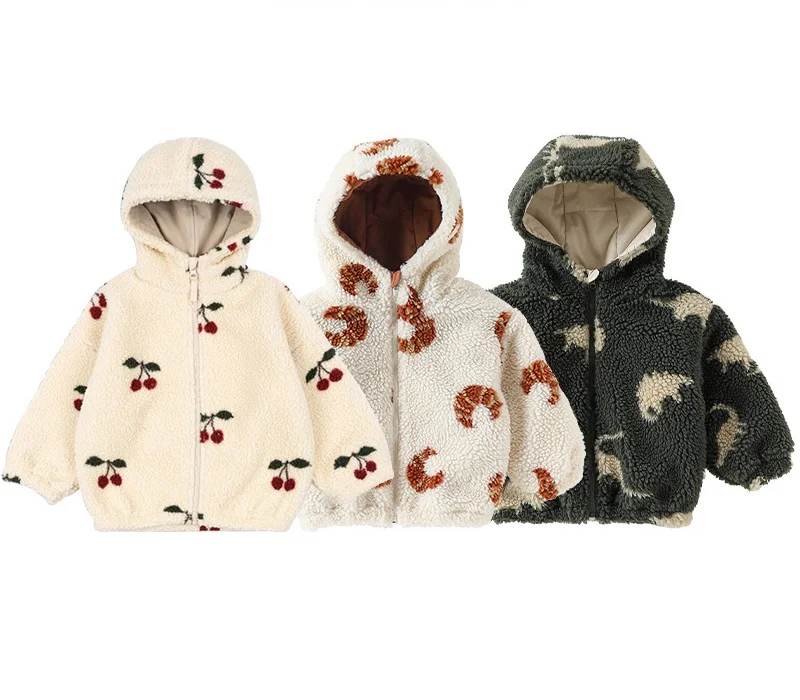 

Children's Fleece Hooded Jacket 2025 Autumn/Winter Collection Cardigan and Warm top for Boys and Girls Children's Clothing