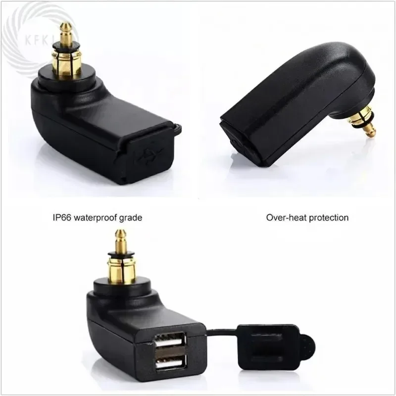 

1pcs for Dual USB Charger Power Adapter Socket F750GS R1250GSA G650XGS F900R R1200RT R1200GS ADV S1000XR F800R QC3.0