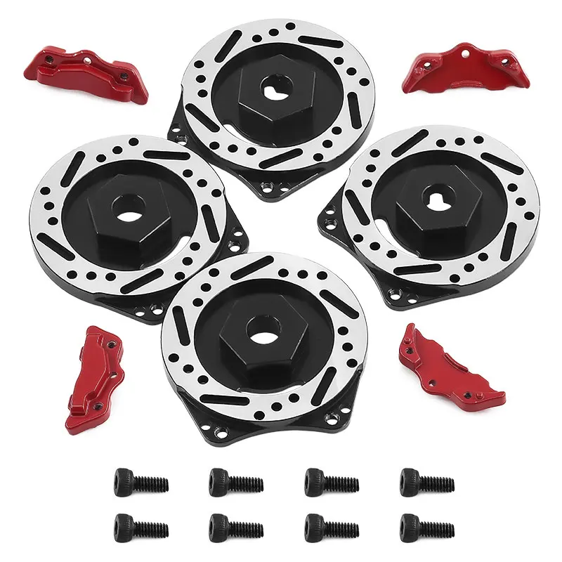 1/10 محاكاة الانجراف تسلق سيارة شقة تشغيل جميع المعادن أذن البحر قرص فرامل الفرجار 12 مللي متر مقرنة عالمية