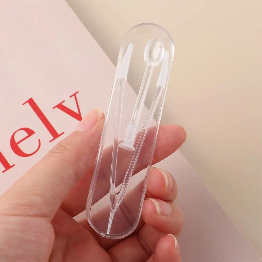 Girls Independent shell Large Contact lens wearing Beauty tools Suction stick Tweezers Contact lens clip
